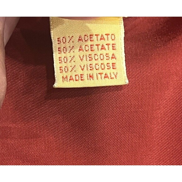 Glow Wool Jacket Women’s Size 4 Red Lined Pockets Blazer Jacket Italy - Picture 6 of 8